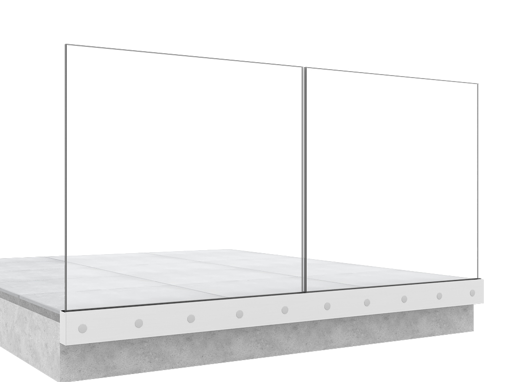 Garde-corps terrasse GLASSFIT 1602 face